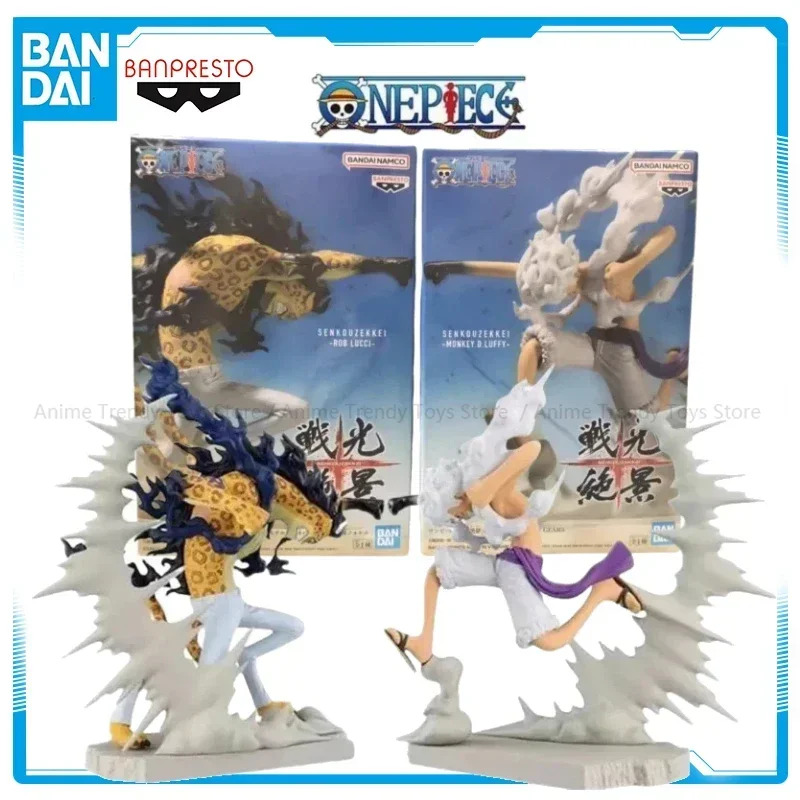 В наличии Bandai Original Banpresto Senkozekkei One Piece Luffy Gear 5 Ника против. Роб Люцичи ПВХ аниме