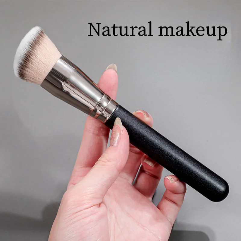 

1 Pcs Wooden Handle Makeup Brushes Set High-End Foundation Concealer Contour Blending Professional Beauty Cosmetic Brush Frosted
