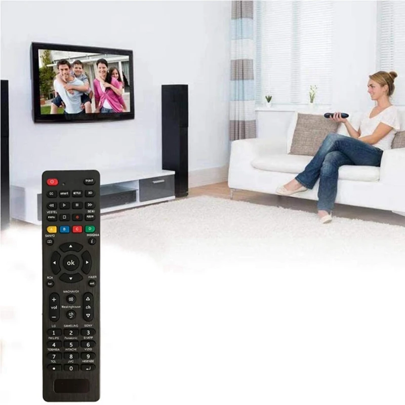 Пульт дистанционного управления для Samsung Sanyo LG Sony Panasonic Sharp Toshiba Hitachi Vizio TCL JVC Hisence -