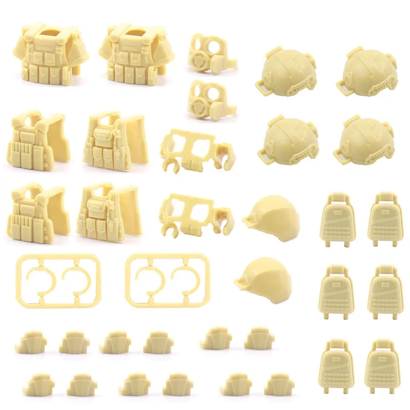 MOC военное оружие спецназ городская полиция армия солдат мини-фигурки детали