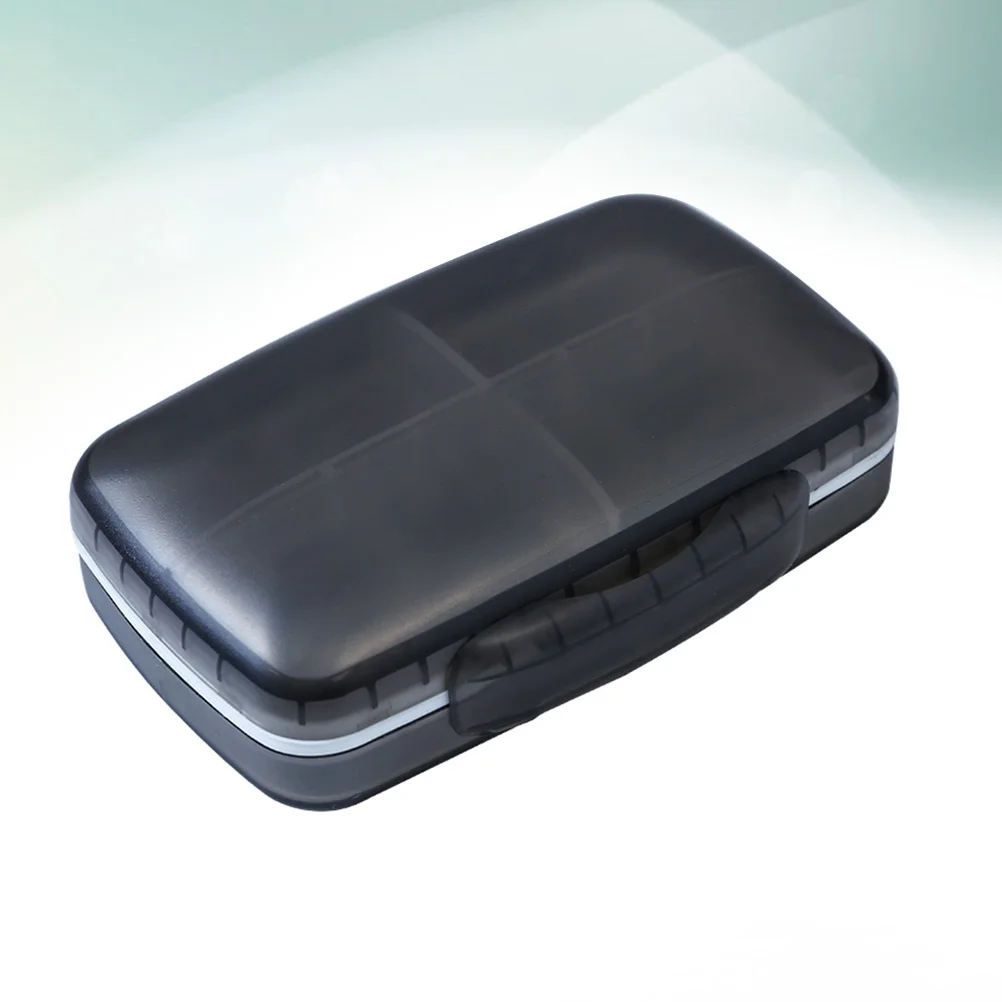 

Organizer Box Case Travel Container Portable Vitamin Compact Purse Pocket Liver Oil Taravel Daily Holder Day Weekly Medication