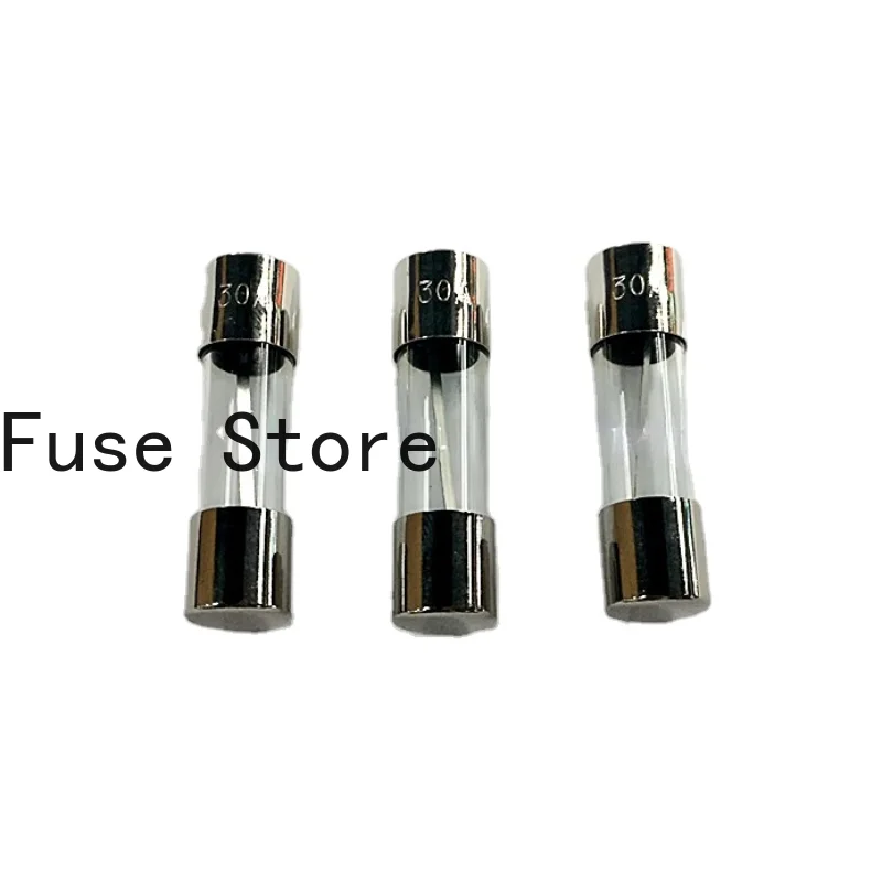 5PCS 5AG Explosion-proof Glass Fuse Tube Tubular  10 * 38mm 30A 250V