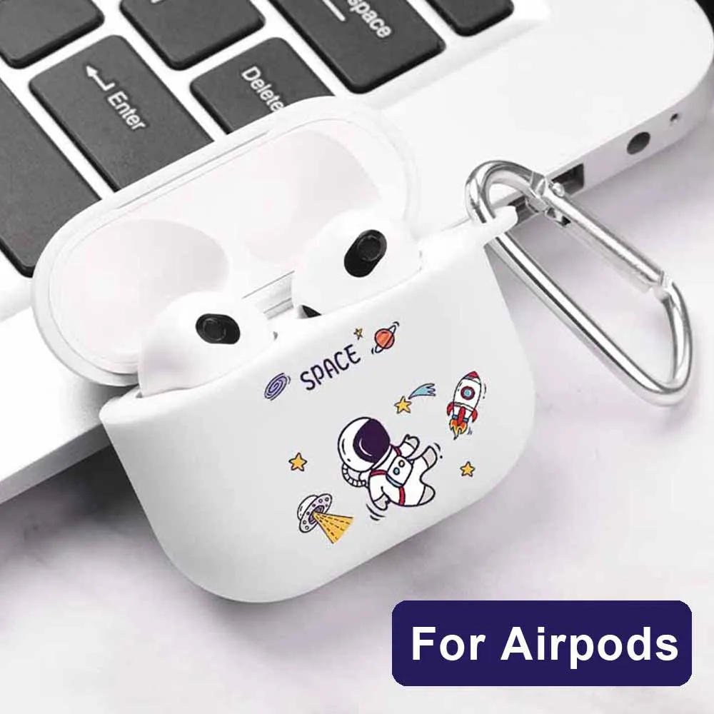 

Чехол Spaceman для AirPods Pro 3 чехол астронавт чехол для Apple AirPods 3 2 1 Pro силиконовый чехол для AirPods Pro AirPod 3 2 чехол s