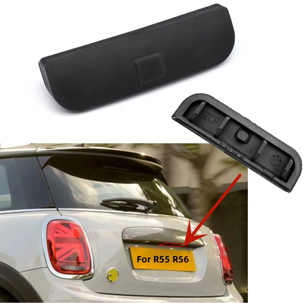 

Car Rear Door Tailgate Handle Switch Cover Button Cap Back Trunk Boot Rubber Cover Lid Pad for BMW MINI Cooper R56 R57 R58 R59