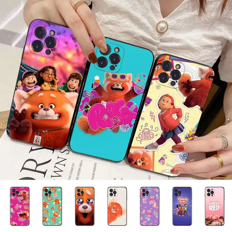

Disney Turning Red Phone Case Silicone Soft for iphone 14 13 12 11 Pro Mini XS MAX 8 7 6 Plus X XS XR Cover
