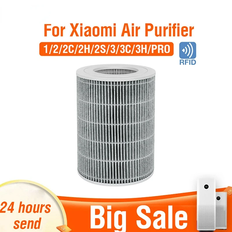 

Filterhualv For Xiaomi Air Purifier Hepa Filter 1/2/2S/3H Anti Formaldehyde Pm2. 5 Accessories Active Carbon Filter Replacement