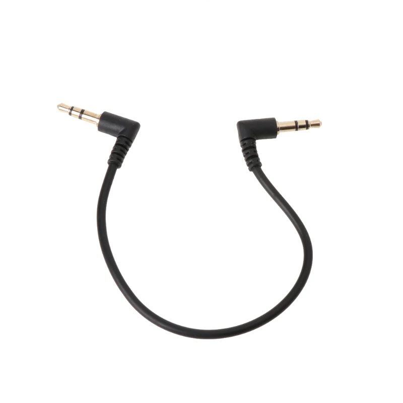 

90 Degree Right Angled 3.5mm Male To Male Stereo Cable For Car AUX