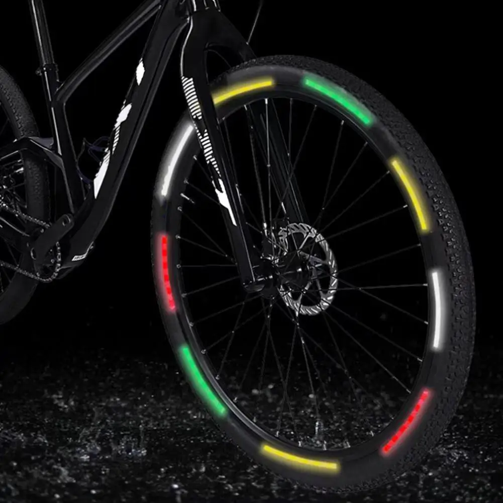 

1 Sheet Stick Firmly Luminous Decorative Wear Resistant Bike Reflect Sticker Bike Reflect Sticker for Cycling