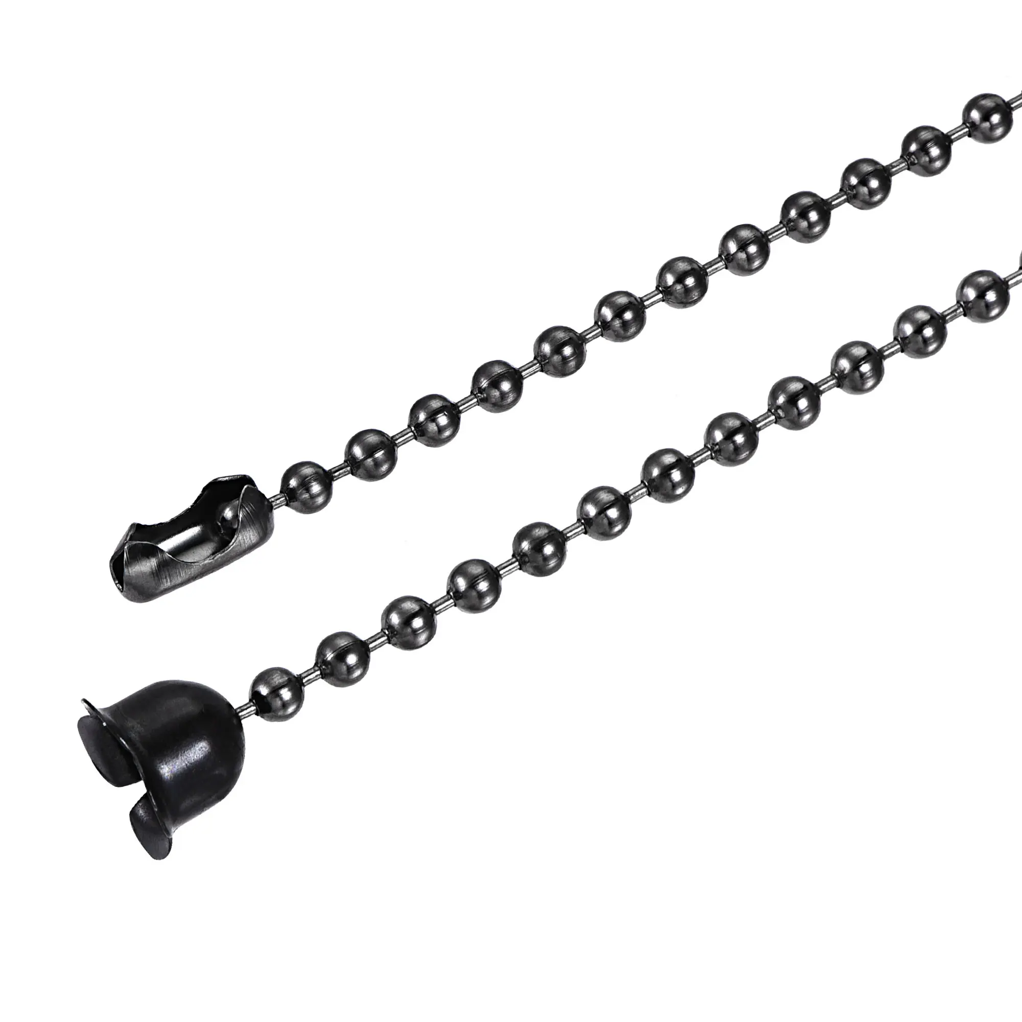 

Uxcell Pull Chain Extension, 12 Inch 24 Inch 36 Inch Long Beaded Link with Connectors and Pendant, Black 1 Set