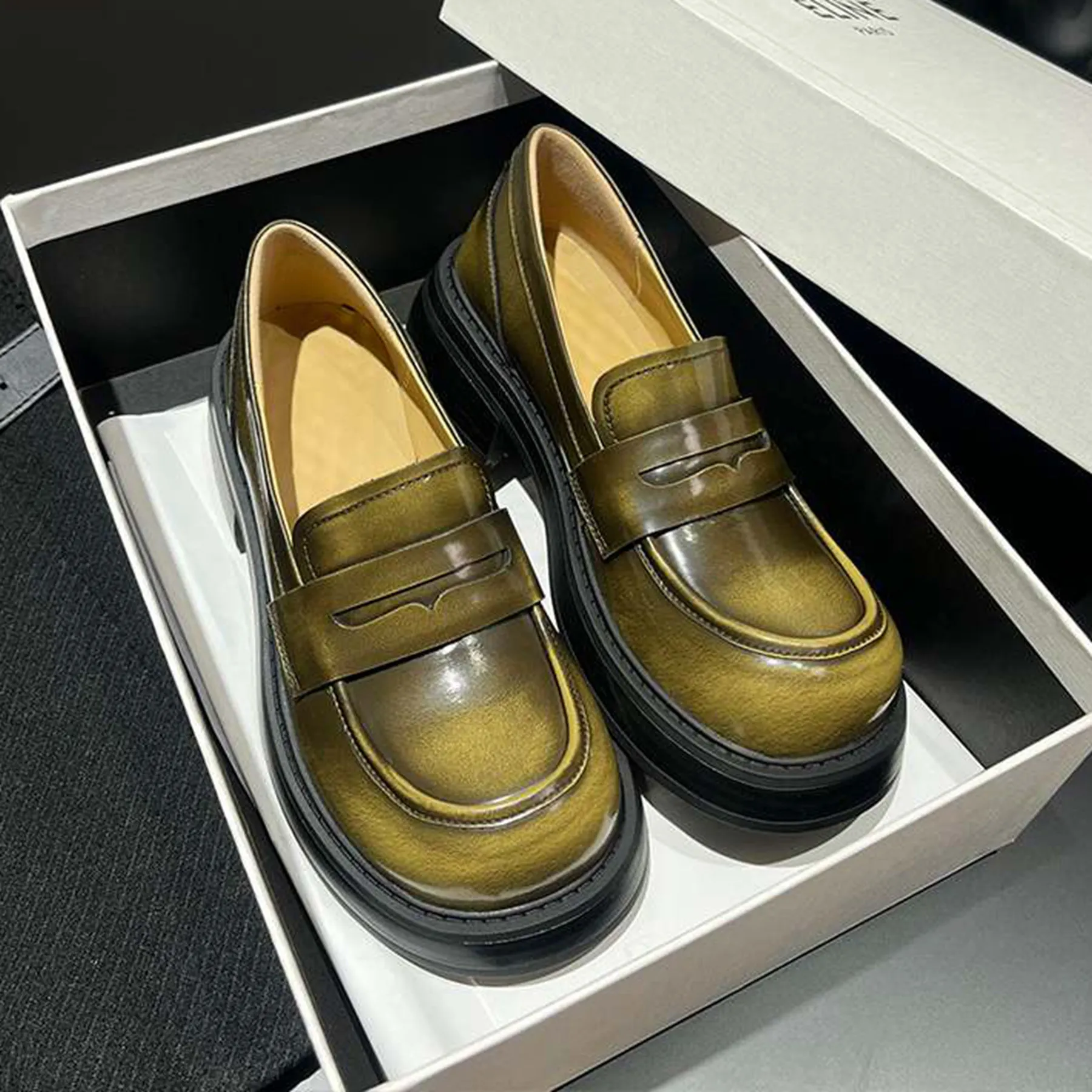 Lanxuryee искусственная пятка круглый носок Весенняя Повседневная Женская