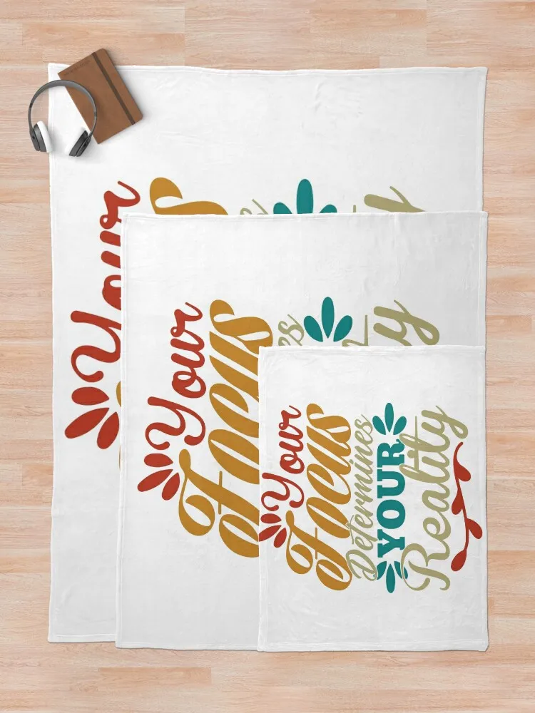 Твой фокус определяет свою реальность Одеяло Опудала Ретро Мода Диваны Одеяла