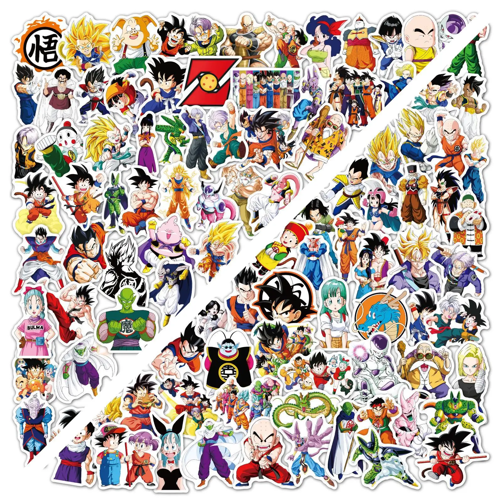 

Стикеры в стиле аниме «Драконий жемчуг» с граффити, декоративные водонепроницаемые Стикеры для ноутбука, мотоцикла, чемодана, чашки с водой...