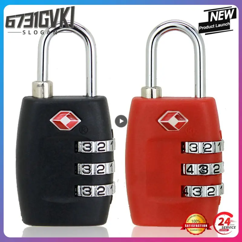 

Luggage Suitcase Luggage Travel Lock Tsa Approved High Strength Pc Password Lock Suitcase Baggage Padlock Zinc Alloy 3 Rows