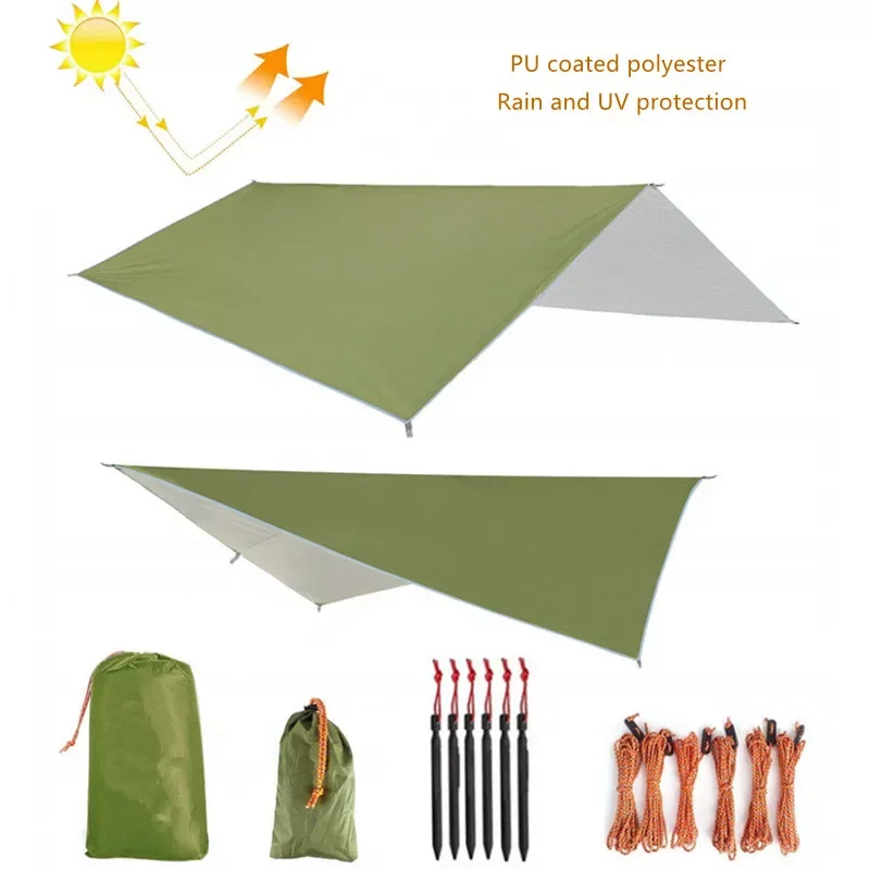 

10X10 Ft Camping Hammock Tarp,Awnings,Waterproof UV Lightweight Rain Fly Tarp,Tent Tarp Patio Furniture for Patio,Hiking,Travel