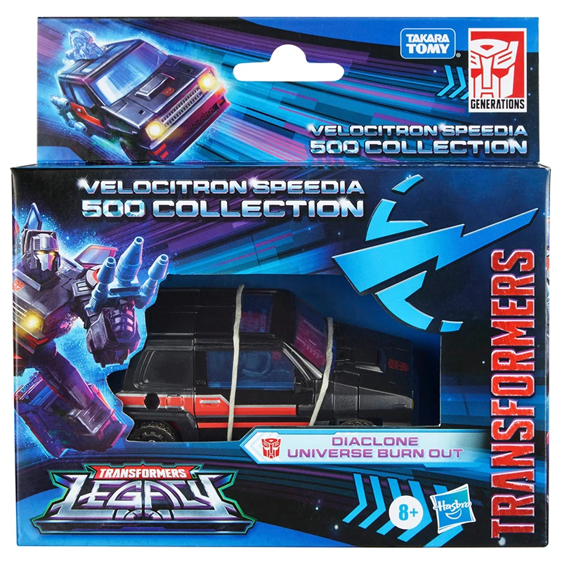 

Takara Tomy Transformers Toys Velocitron Speedia 500 Collection Deluxe Diaclone Universe Burn Out Action Figure Model Gift