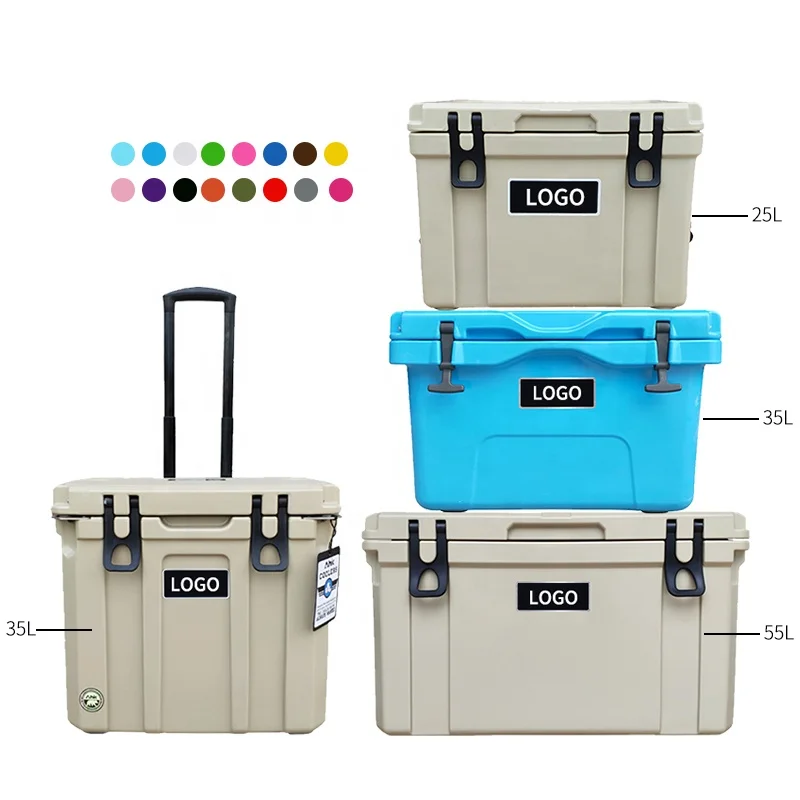 Пластиковый поворотный кухонный холодильник для кемпинга большой хранения