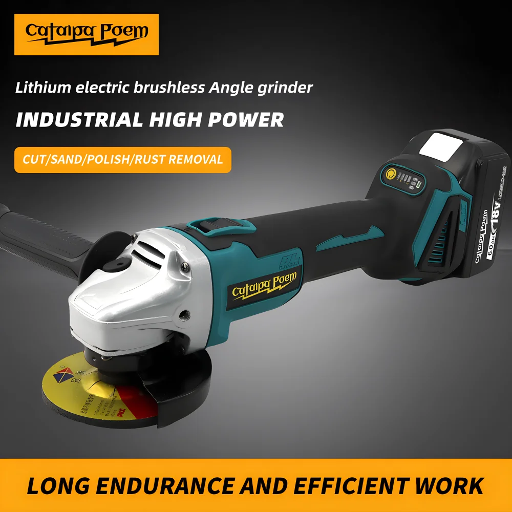 Промышленная высокоэффективная бесщеточная угловая шлифовальная машина Catalap poem