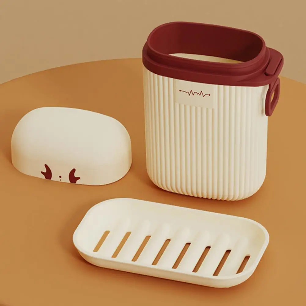 Съемный поднос для мыла водонепроницаемый органайзер с отверстием путешествий