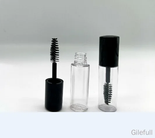 3ML Mini Empty Plastic Mascara Tube, Small Cosmetic Beauty Eyelashes Cream Sample Bottle, Empty Eyelashes Growth Liquid Bottle