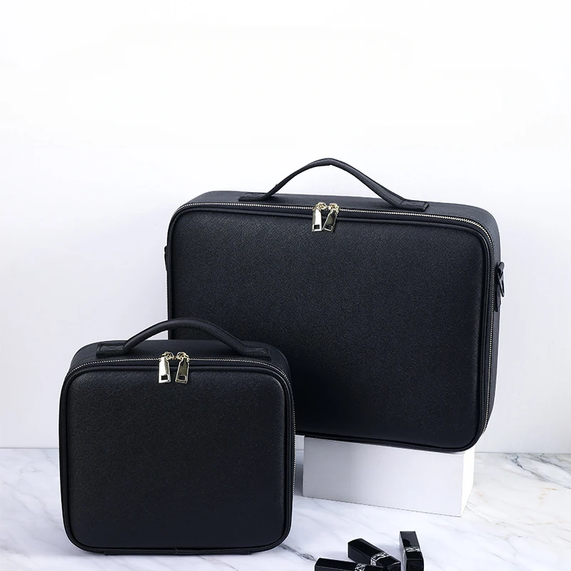 Кожаная косметичка для женщин большой вместительный чехол хранения