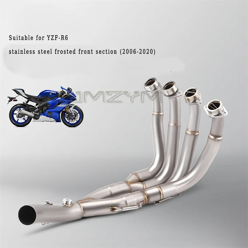 

Подходит для полной выхлопной системы мотоцикла YAMAHA R6, передняя труба 2006-2020, выхлопная система
