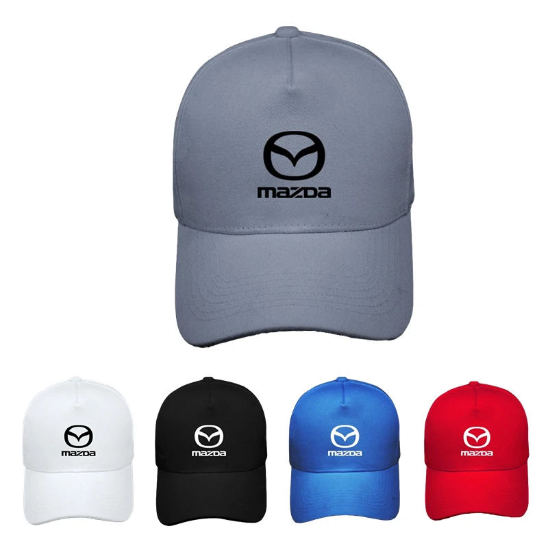 

Outdoor Sport Cotton for Mazda Logo Baseball Caps Men Women Hip Hop Sunscreen Hat Adjustable Snapback Print Unisex Casual Adult