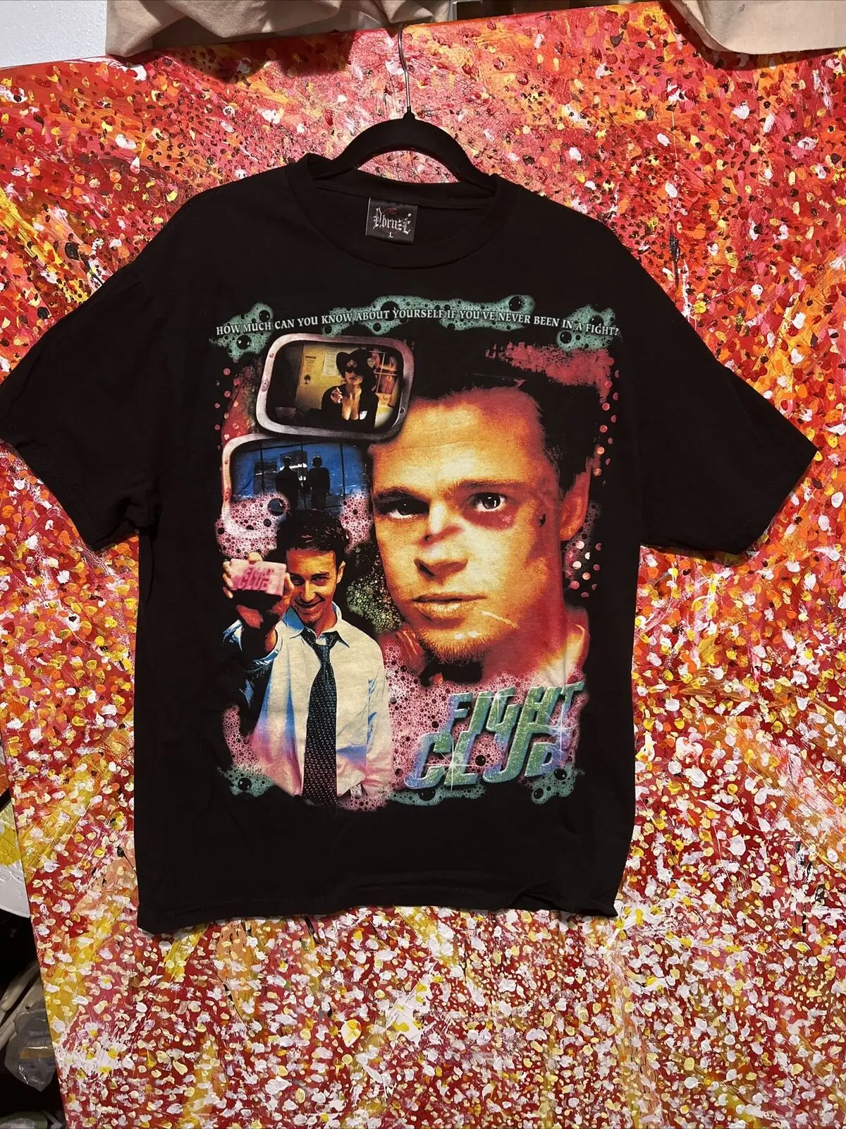 Двухсторонняя футболка DBRUZE с принтом драковый клуб большая