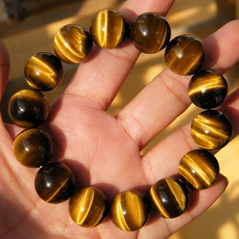 

8mm Natural Stone Buddha Bracelet Brown Tiger Eyes Beads Bracelet For Men Women Healing Bracelets Jewelry