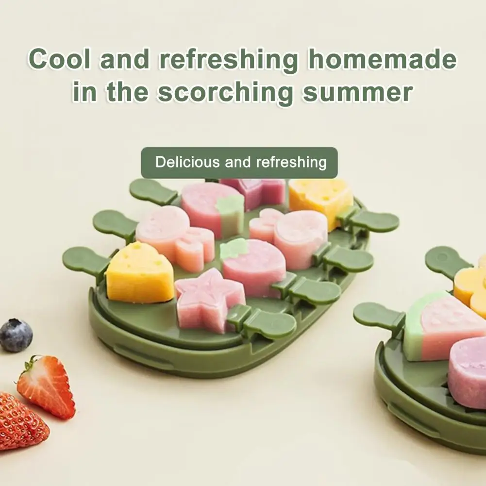 Фото Diy Popsicle Maker Силиконовые формы для мороженого без BPA для детей Лето DIY Изготовление мороженого Легкосъемный мини Ice Pop для дома №3