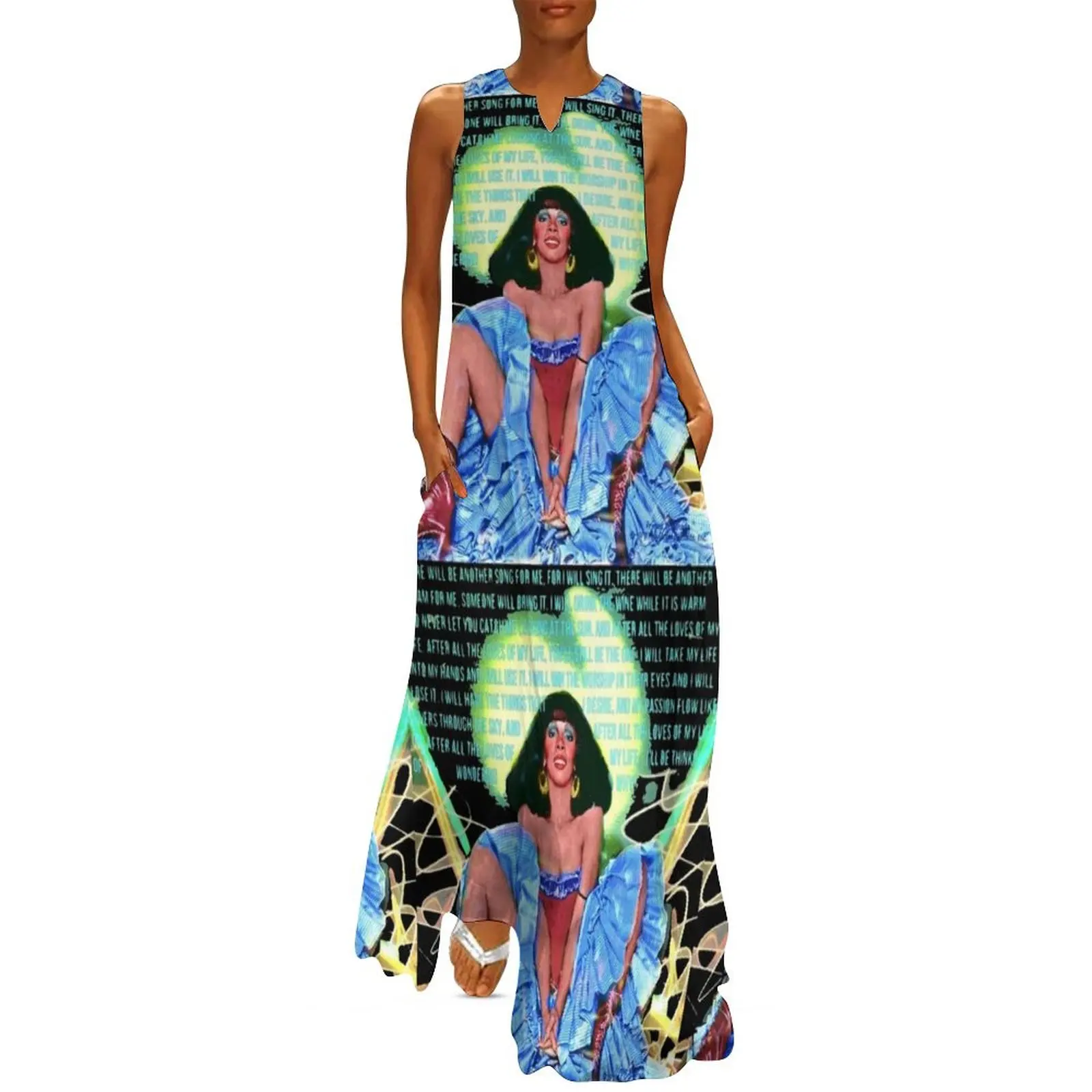 Donna Summer MACARTHUR PARK I REMEMBER YESTERDAY Длинное платье церемониальные платья подружки