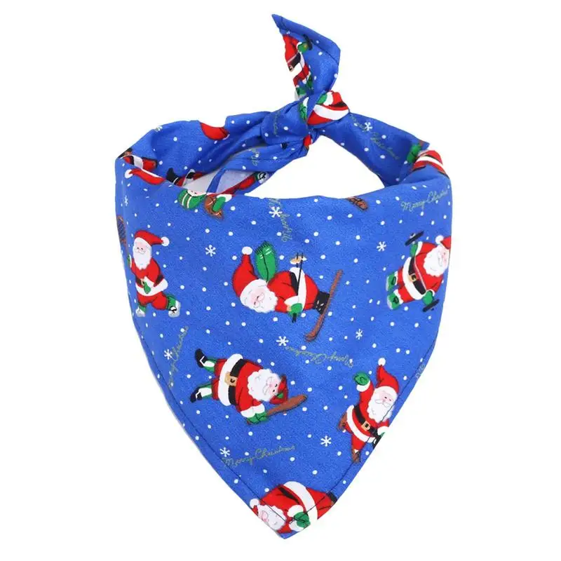 

Holiday Pet Bandanas Multi-Purpose Pet Triangle Bandanas Bibs Christmas-themed Pet Neckerchief Gift For Dog Owners Funny Dogs