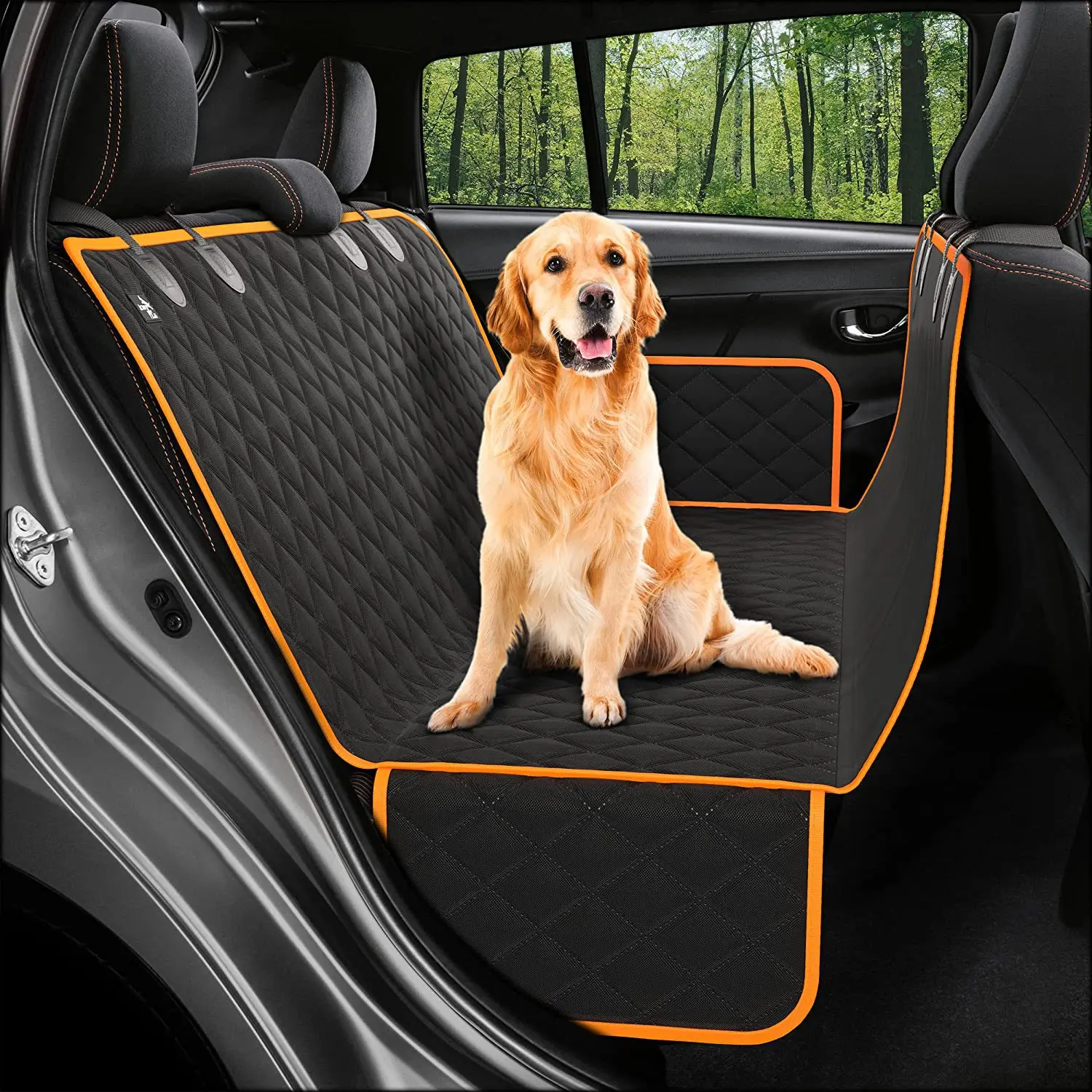 

Dog Car Seat Cover Waterproof Pet Travel With Nonslip Back Seat Cover Mat for Large Dog Car Seat Cover Pet Carrier Hammock Safe