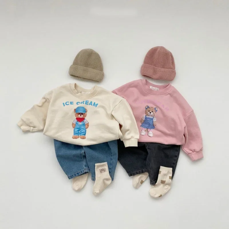 Корейские весенне-осенние штаны для маленьких мальчиков хлопковые джинсовые