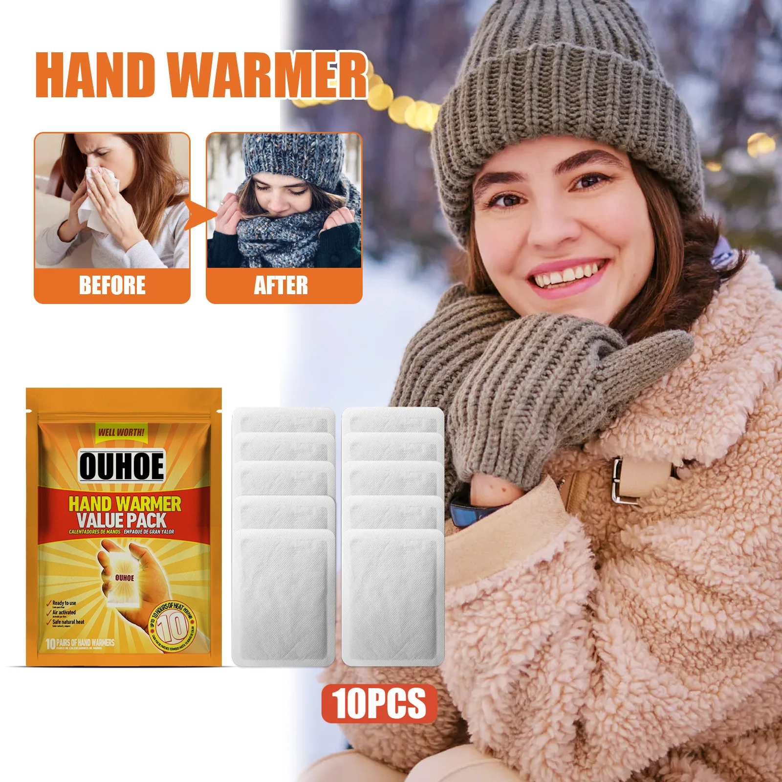 

Disposable Hand Warmer Disposable Heat Warming Baby Sticker Winter Cold Portable To Keep Warm