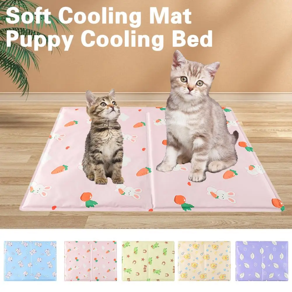 

Охлаждающий коврик для домашних животных, мягкая Водонепроницаемая дышащая прочная нагрузка с мультяшным принтом, мягкие Аксессуары для с...