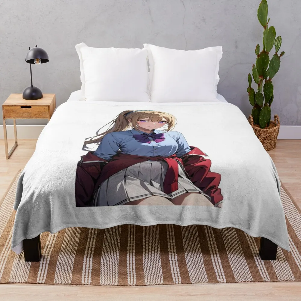 Kei Karuizawa #4 Fanart Throw Blanket Luxury Brand warm winter Kid'S Giant Sofa Blankets