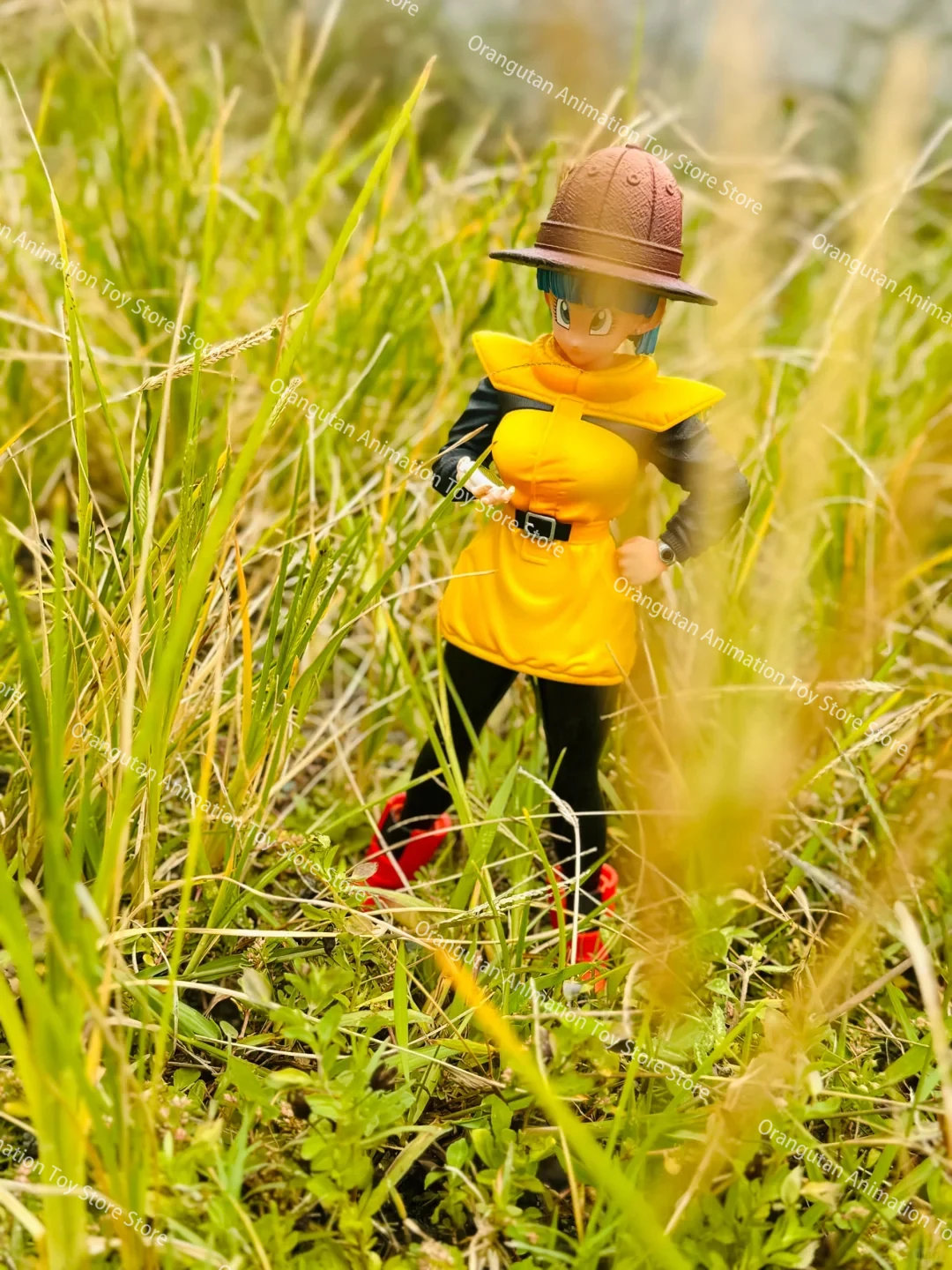 Новый Dragon Ball Z 23 см Bulma Красивая девушка Подвижная модель Статуя из ПВХ