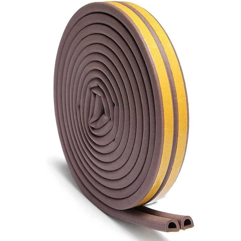 

Door Window Sealing Strip DIPE Self Adhesive Rubber Anti-Collision Weather Strip Foam Soundproof Insulation Strip Win Dustproof