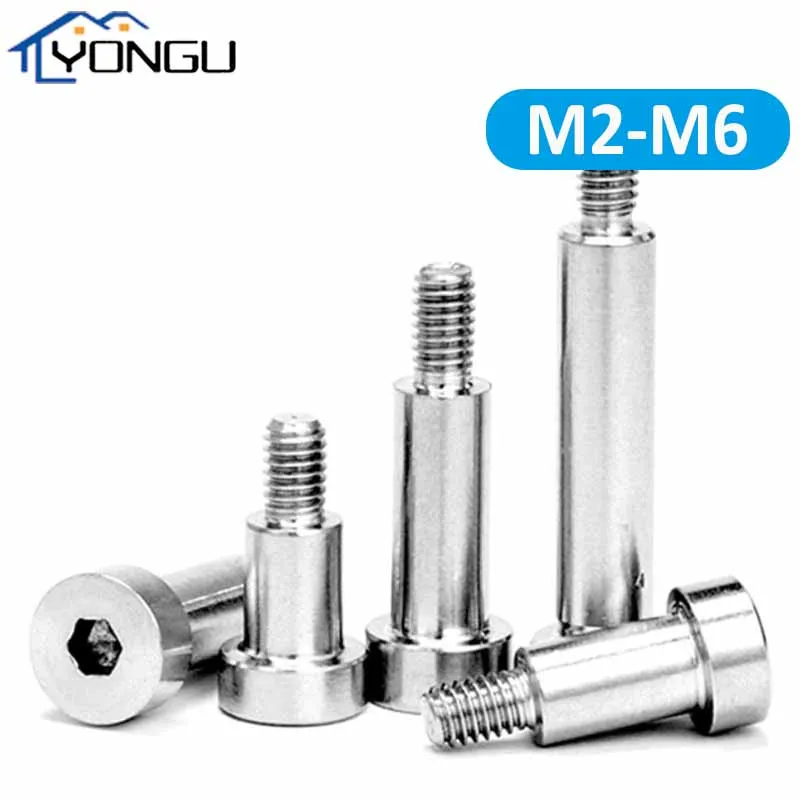 

Hex Socket Positioned Shaft Shoulder Screw 304Stainless Steel Hexagon Plug Limit Screw Cup Head Bearing Bolt M2-M6