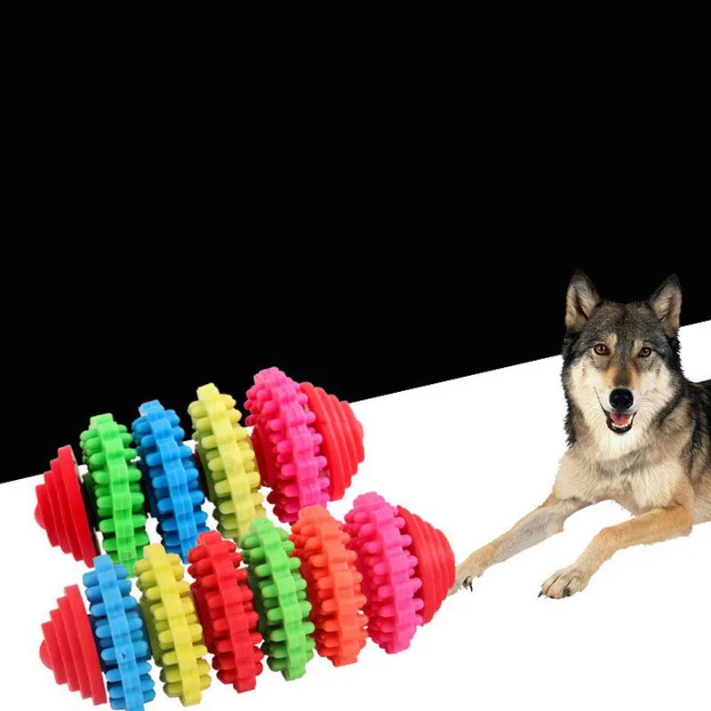 New Pet Colorful Gear Toy Teeth Grinding Cleaning Resistance
