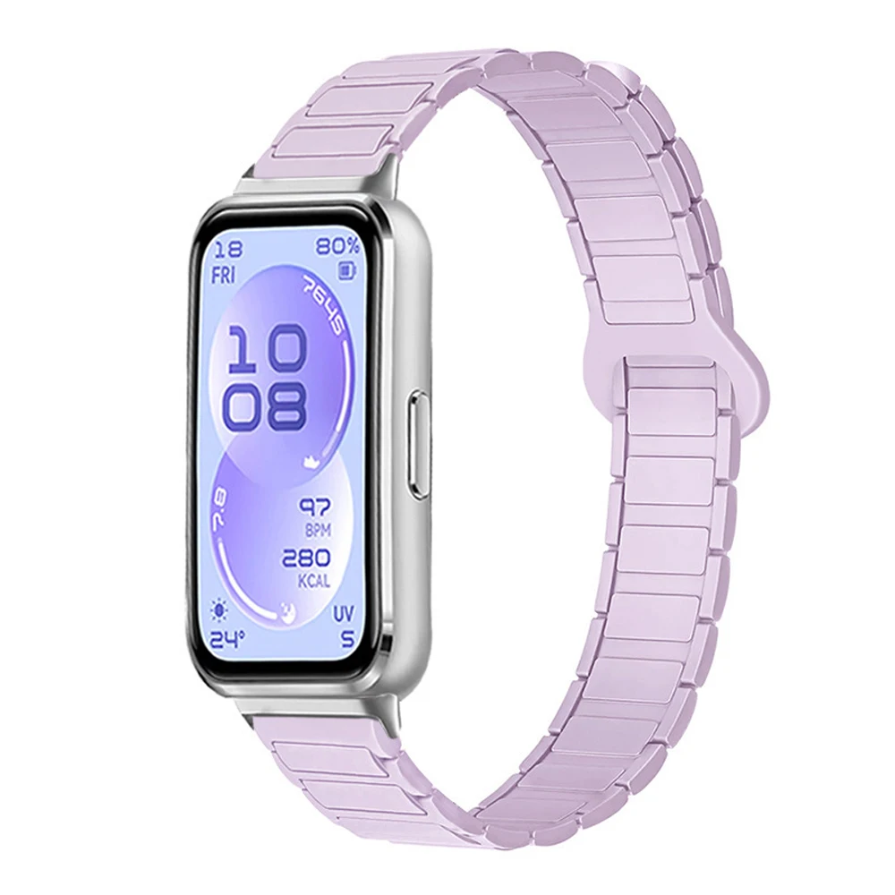 Фото Магнитный ремешок для Huawei Band 11 Pro, силиконовый браслет для Huawei Band 11/10/9/8, ремешок для часов Huawei Band 11 Pro №3