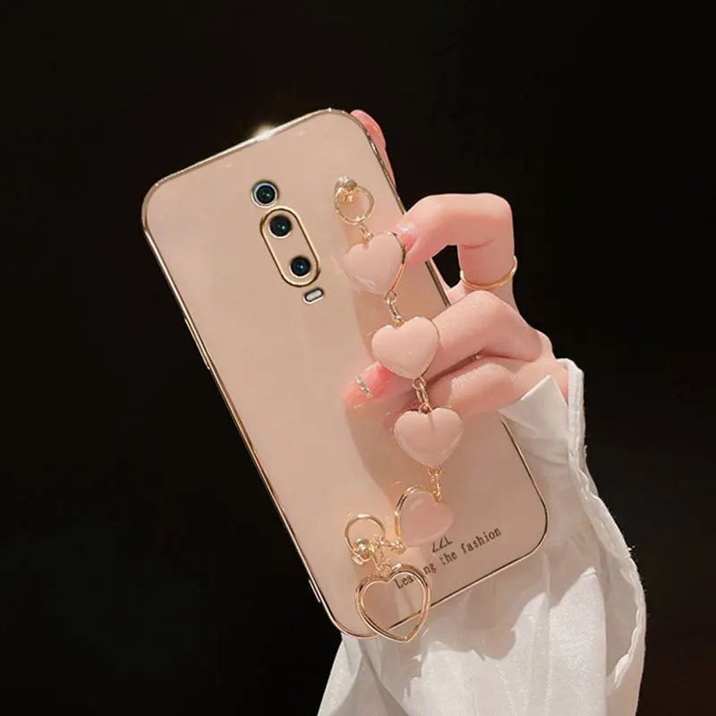 New Luxury Bracelet Cover For Xiaomi Mi9T Case Silicone Case for Xiaomi Mi10T Lite mi12 mi11i mi11t mi11 lite Mi9T pro Case