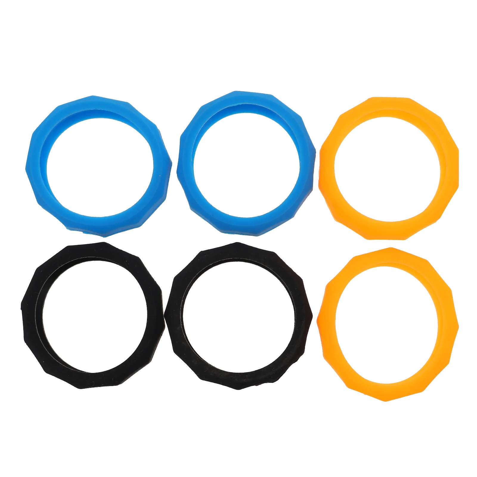 

6Pcs Silicone Microphone Protection Rings Wireless Mic Anti-rolling Rings