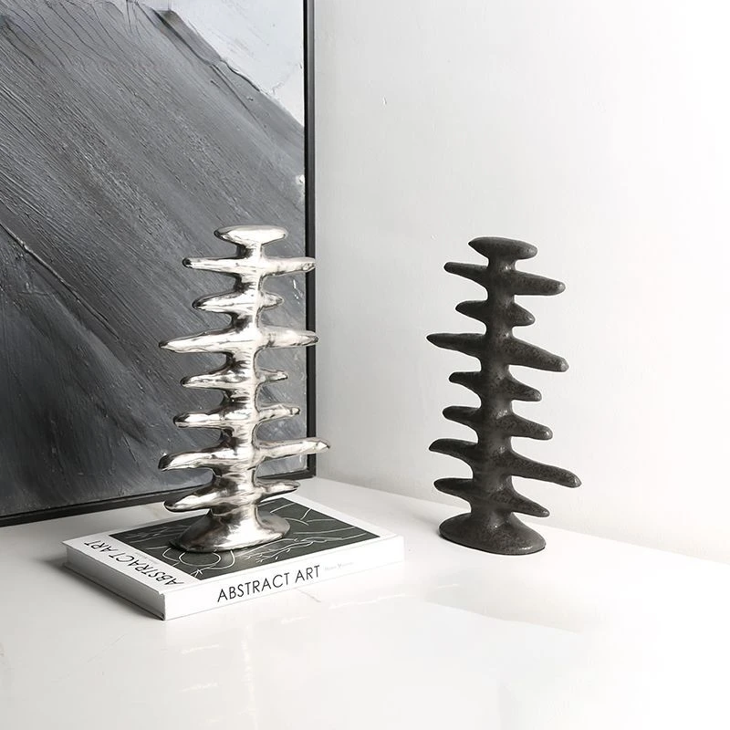 Керамическое украшение ручной работы геометрическое Серебряное в виде рыбьей