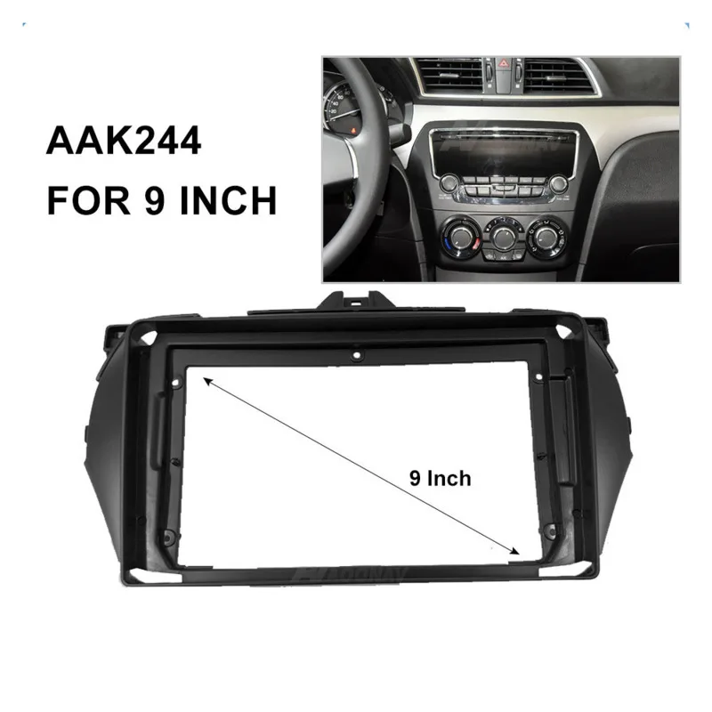 

Car Audio Navigation Large Screen Car Navigation Cover Frame 9 inch Modified Panel Bracket Fit for Suzuki Qiyue 2015