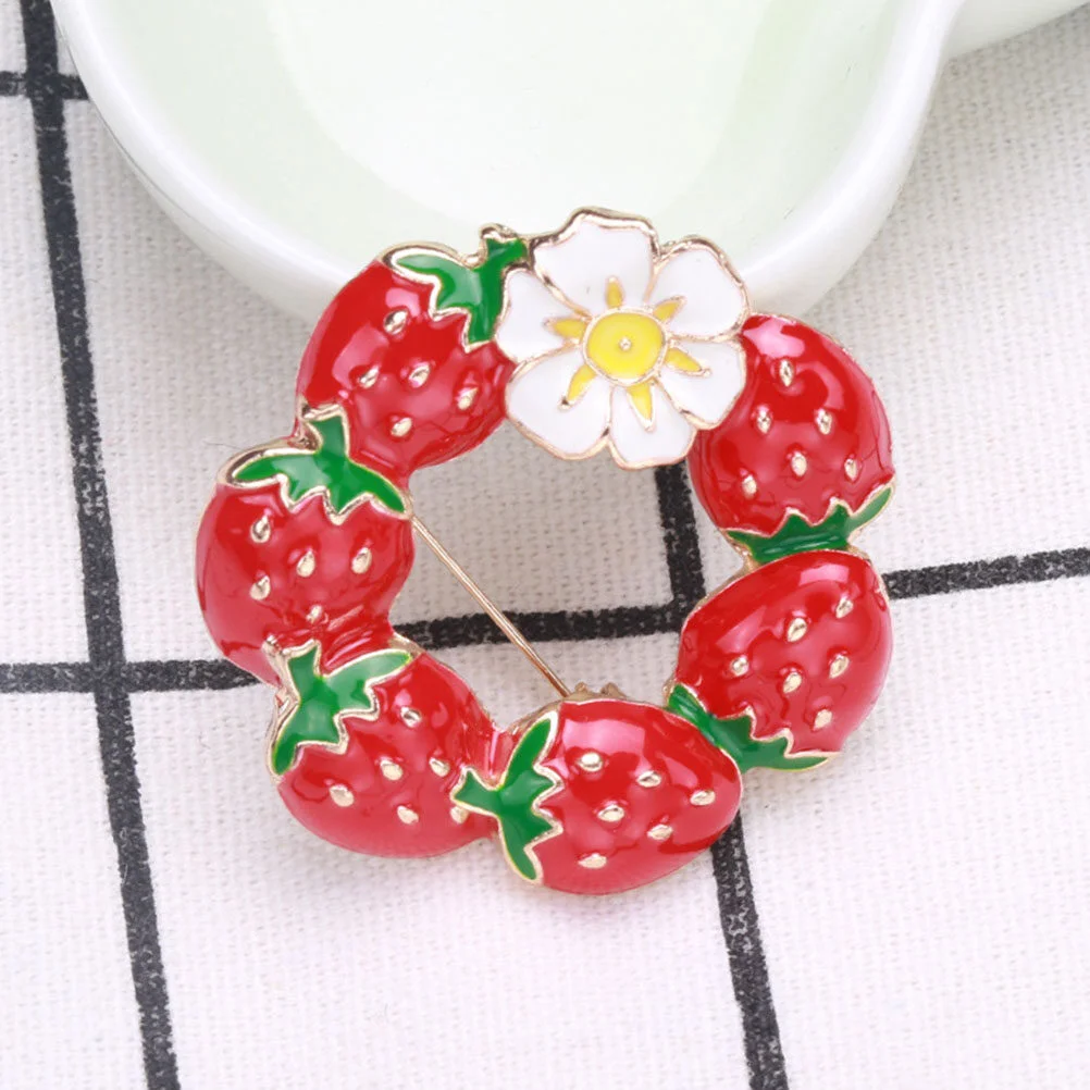 Fashionista Hats Women Fruit Brooch Vegetable Clothing Badge Clothes Costume Hats Alloy Backpack Miss