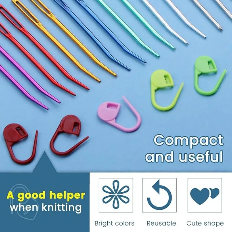 MIUSIE 24 шт. иглы для гобеленов изогнутый набор с большими глазками Швейные