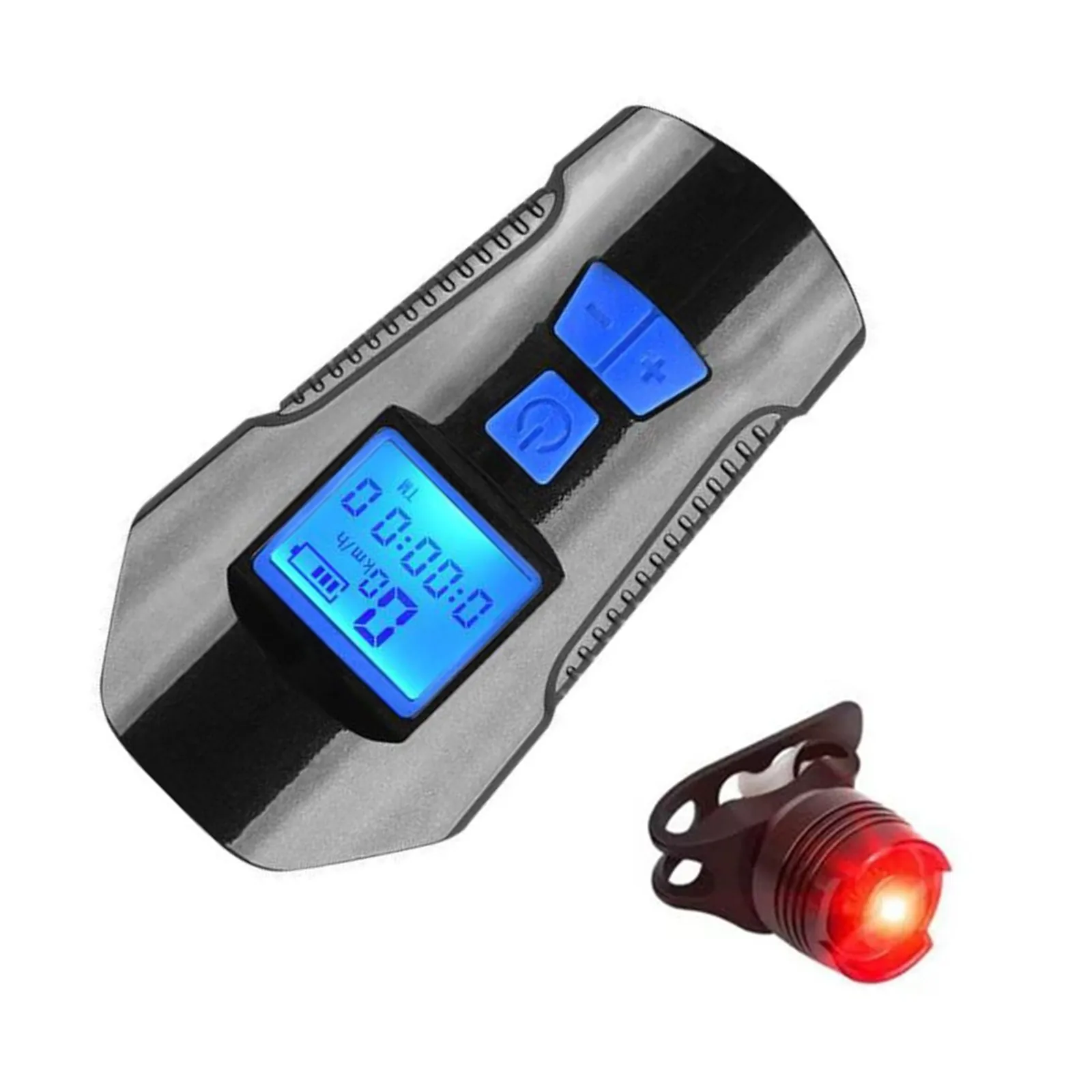 

3 In 1 Bicycle Computer 5 Modes Horn Headlight Rechargeable Bike Speedometer With Taillight Cycling Lights Bicycle Accessories
