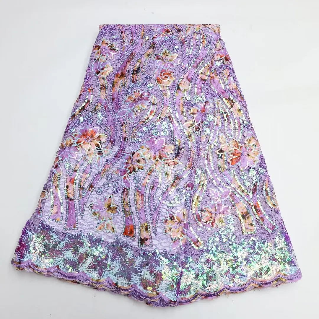 

Новейшее французское Тюлевое кружево, Африканское Сетчатое кружево с блестками, Высококачественная африканская кружевная ткань, 5 ярдов, нигерийская кружевная ткань для платья