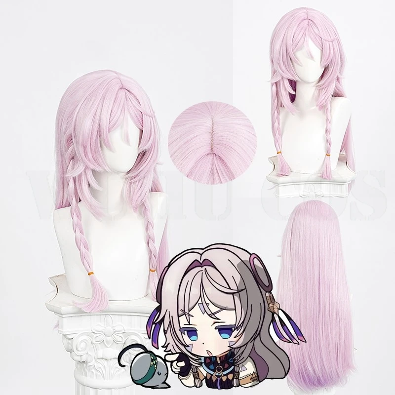 Парик для косплея Genshin Impact Citlali Властелин ночи фиолетовая оплетка длинные волосы